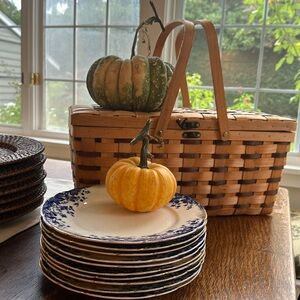 Vintage Belle China 9.5” Lunch Plates - set of 10